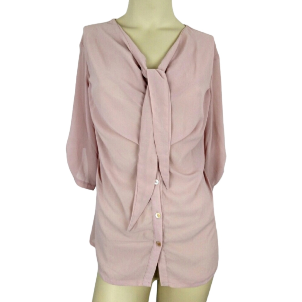 MAYUKI Top Pink Womens Small
